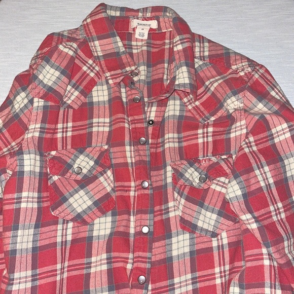 Blue Asphalt Tops - Flannel-Plaid Top